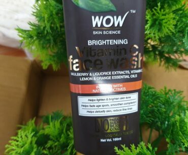 Wow vitamin c face wash review in Tamil | #atmbeauty100days | #day32