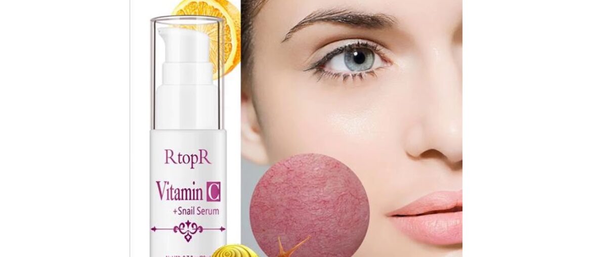 Best Vitamin C Face Whitening Serum Snail Anti-Aging Firming Skin Repair Serum Hyaluronic Acid Mois