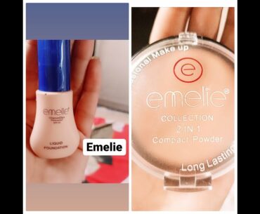 Best Foundation Emelie Vitamin E&A Waterproof spf 25 Emelie 2 IN 1 Compact Powder