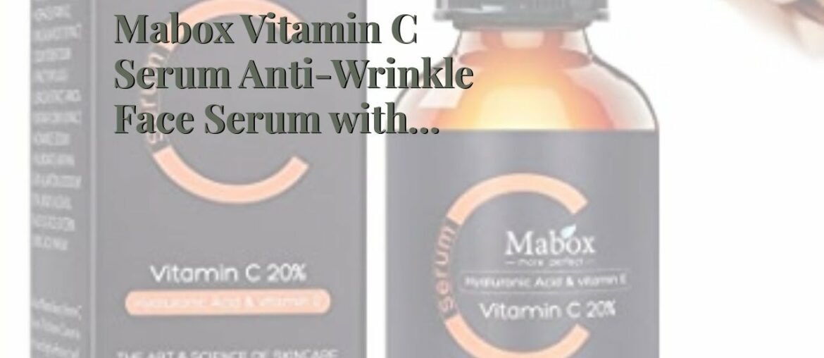Mabox Vitamin C Serum Anti-Wrinkle Face Serum with Hyaluronic Acid and Vitamin E - Organic Anti...
