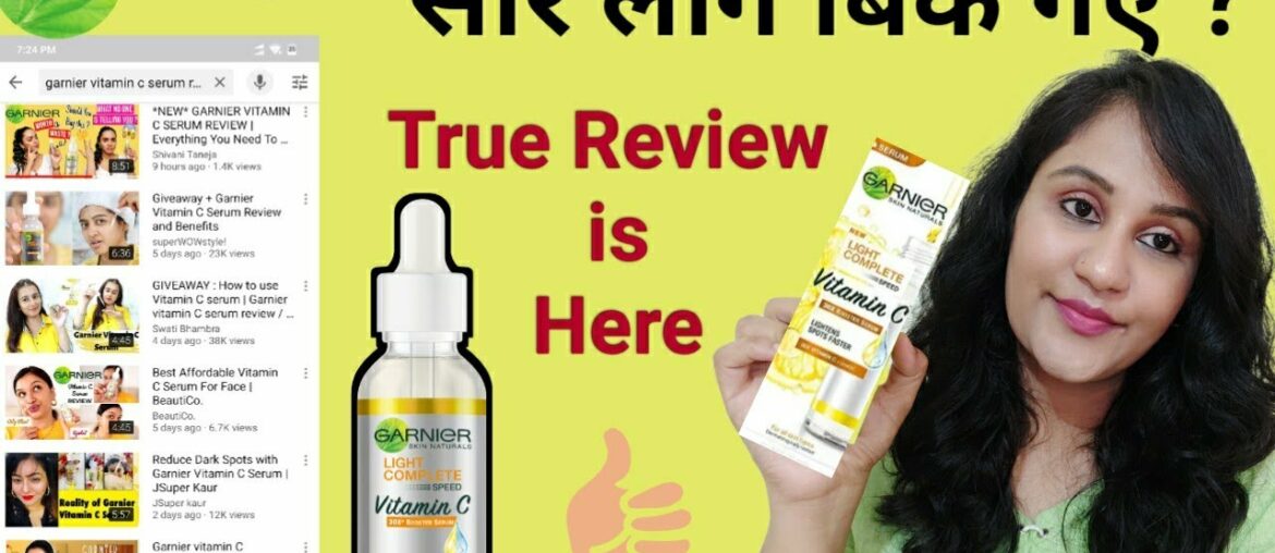 *NEW* Garnier Vitamin C Face Serum Review | Everything You Need To Know || Really Worth The Hype ?