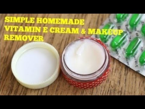 Home made vitamin E whitening cream/Home made day & night cream for fairness, glowing, skin.