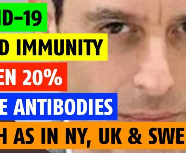 Covid-19 herd immunity when 20% have antibodies