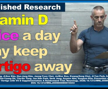 Vitamin D twice a day may keep vertigo away