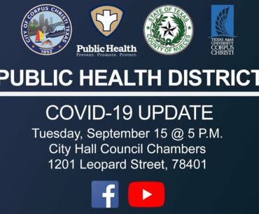 Public Health District COVID-19 Briefing,  September 15, 2020