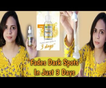 GARNIER VITAMIN-C SERUM | REVIEW + DEMO AFTER 1 WEEK OF USE