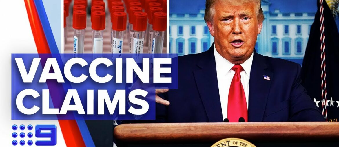 Coronavirus: Trump contradicts advice from health authorities | 9 News Australia