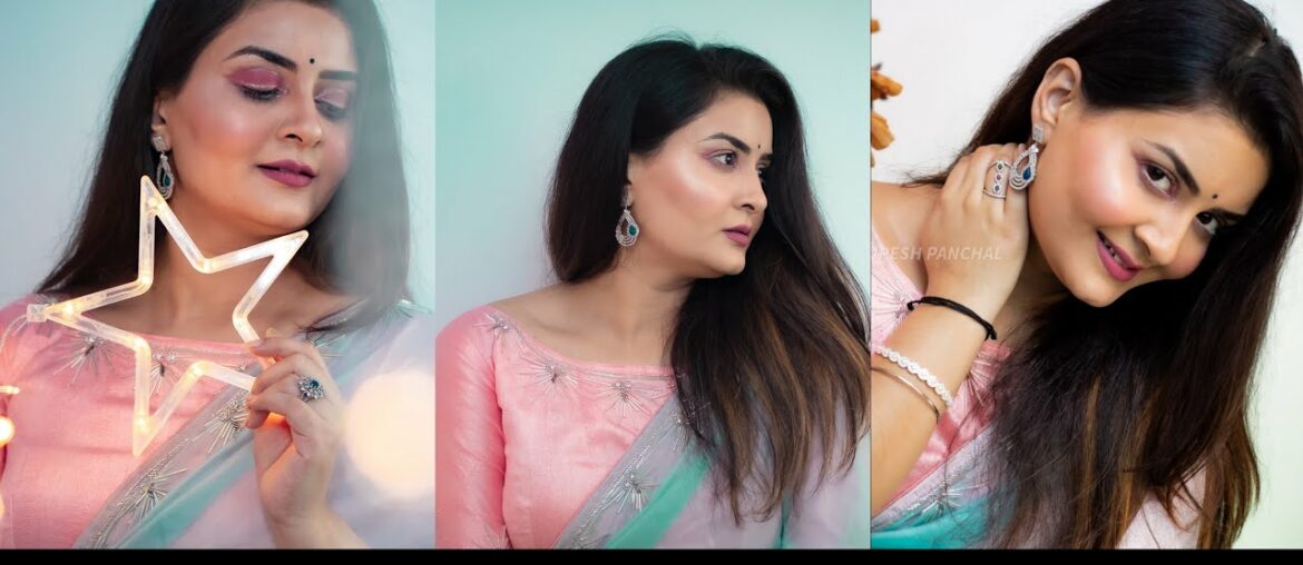 SAREE MAKEUP LOOK | TRADITIONAL INDIAN PARTY MAKEUP | SOFT MAKEUP | Indian Festive Makeup Tutorial