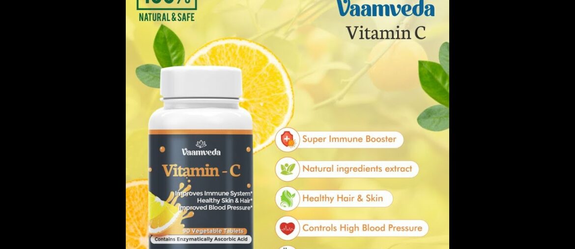Vaamveda Vitamin C Immunity Booster Tablets I Ascorbic Acid Tablet 500 mg I Antioxidant Tablets