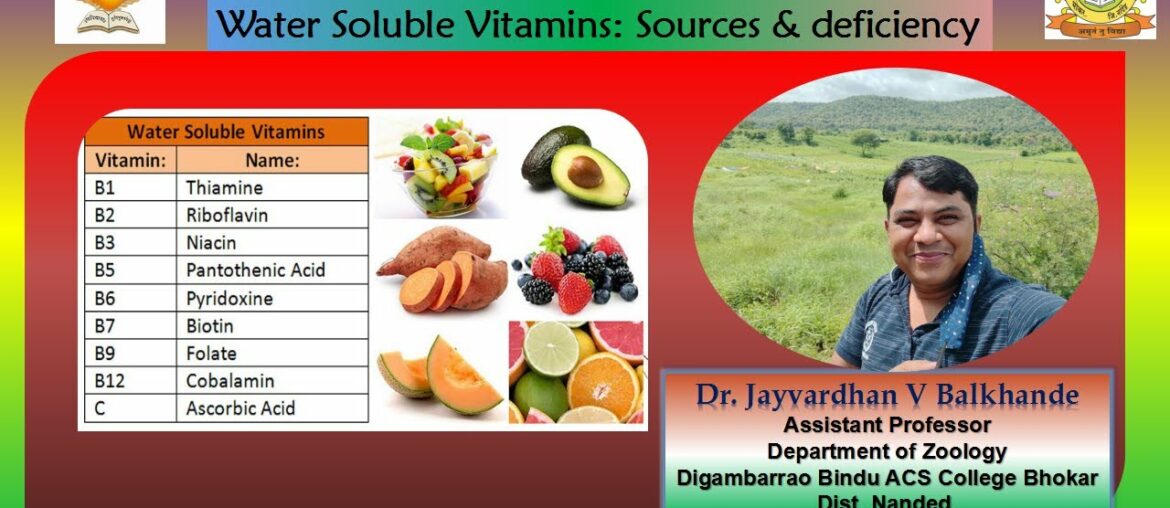 Water Soluble Vitamins by Dr  Jayvardhan V Balkhande