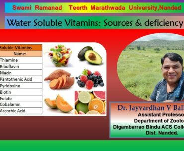 Water Soluble Vitamins by Dr  Jayvardhan V Balkhande