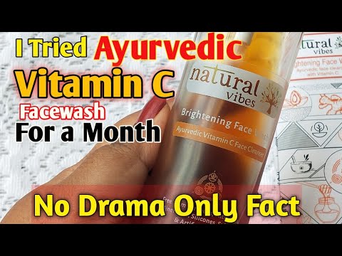 2Min Review || Natural Vibes Ayurvedic Vitamin C Facewash  Review & Fact II Gargi Karmakar