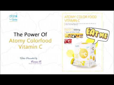 Atomy Vitamin C demonstration  What colour do you love? Colour Food Vitamin C!  #Atomy_India