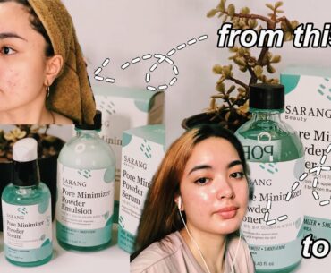 sarang beauty review (pore minimizer series) | lakas maka glass skin!