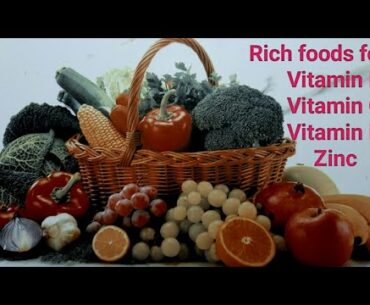 COVID-19 || Best foods Rich in Vitamin B, Vitamin C, Vitamin D and Zinc || Vallabhas Home by Ramya.