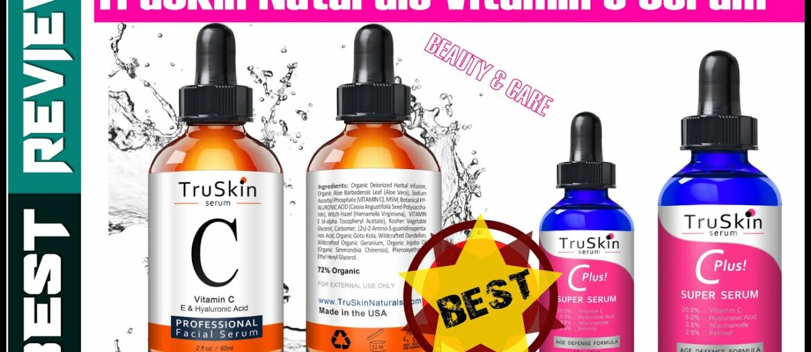 Best Vitamin C Serum 2020 | TruSkin Vitamin C Serum for Face with Hyaluronic Acid