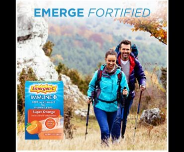 Emergen-C Immune+ 1000mg Vitamin C Powder, with Vitamin D, Zinc, Antioxidants and Electrolytes...