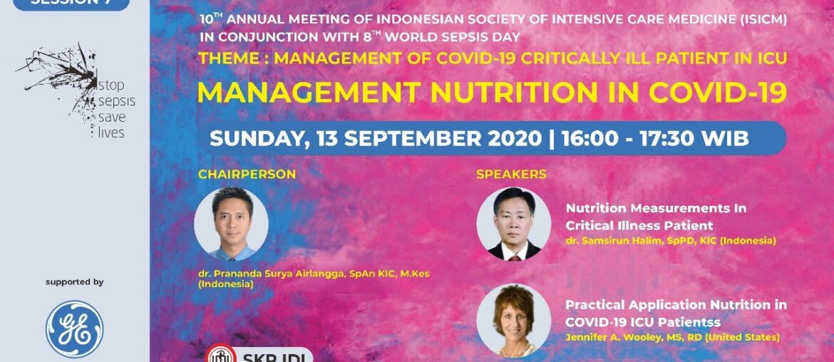 SESSION-7 MANAGEMENT NUTRITION IN COVID-19 BY GE HEALTHCARE INDONESIA