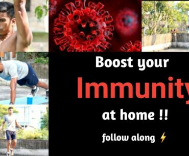 Boost your immunity at home | fit and healthy family | Hriday Saha | home exercises |
