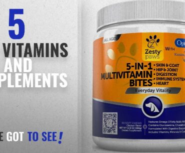 Top 5 Dog Vitamins And Supplements [2018 Best Sellers]: Multivitamin for Dogs - Glucosamine &