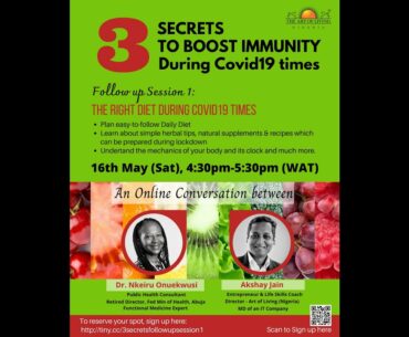 3 Secrets to Boost Immunity - The Right Diet during Covid19 times