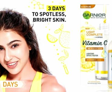 GIVEAWAY : How to use Vitamin C serum | Garnier vitamin C serum review
