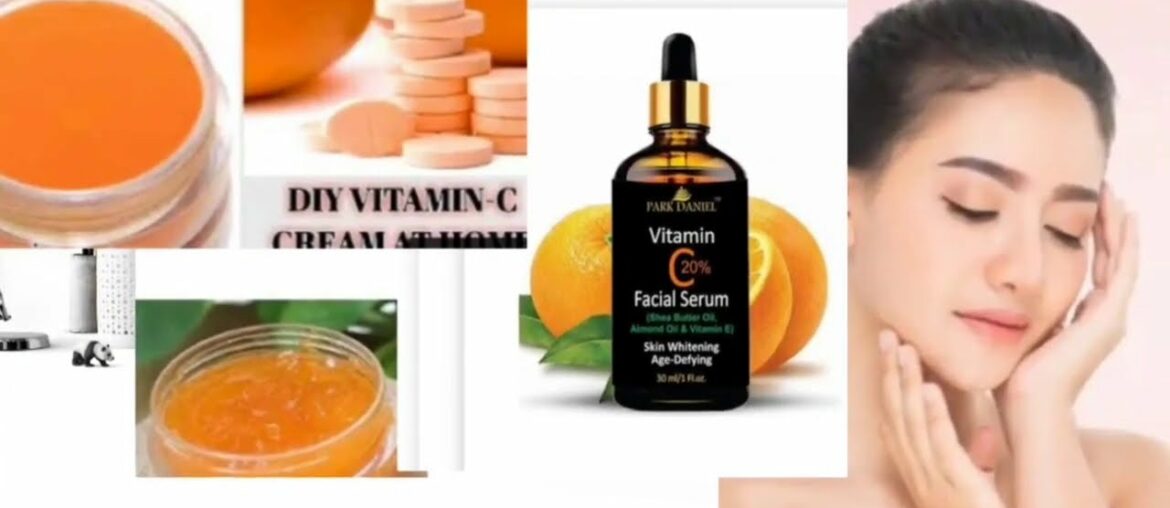 Homemade vitamin c serum for witheing and glowing