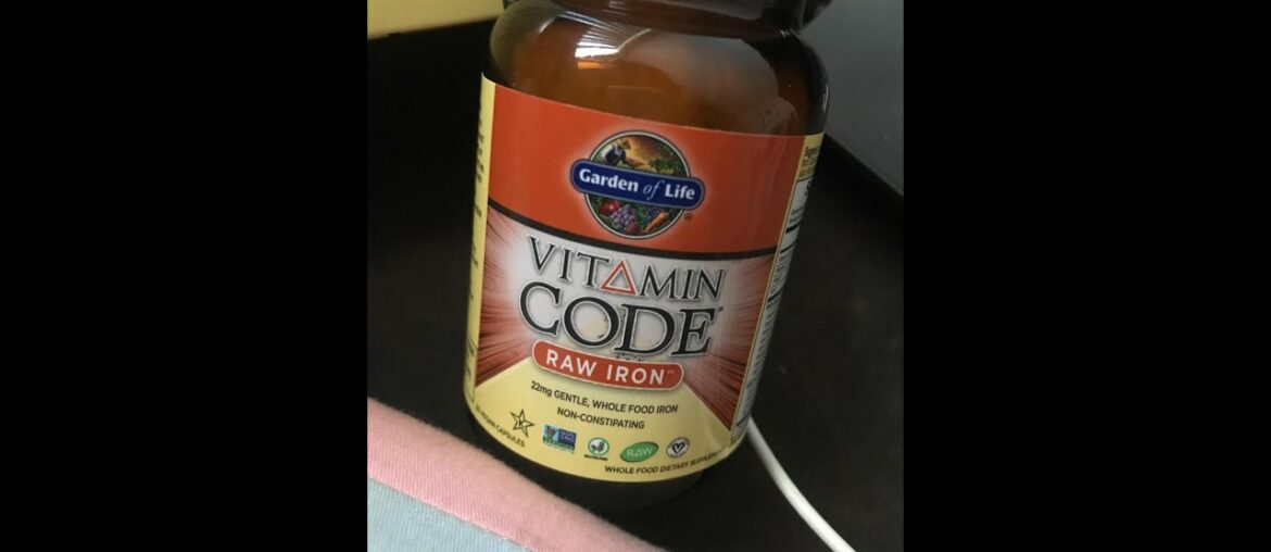 Garden of Life Vitamin Code Raw Iron Supplement - 30 Vegan Capsules, 22mg Once Daily Iron, Vita...