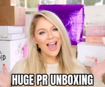 HUGE PR UNBOXING HAUL | MASSIVE AMOUNT OF FREE MAKEUP!