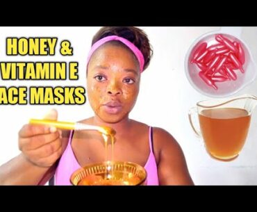 HONEY & VITAMIN E FACE  MASK FOR GLOWING SKIN DIY/Estalia Awoyaa