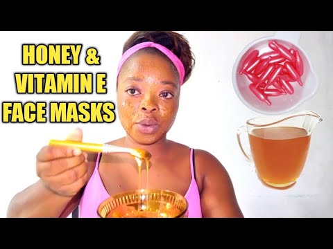 HONEY & VITAMIN E FACE  MASK FOR GLOWING SKIN DIY/Estalia Awoyaa