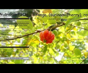 Pitanga, surinam cherry, raw (Nutrition Data)