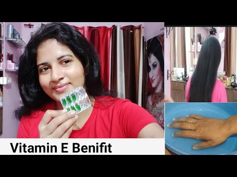 Vitamin  E ke fayde skin and hair in hindi