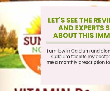Let's See The Reviews and Experts Says About This Immune Support Vitamin D3 by Sundown, Immnue...