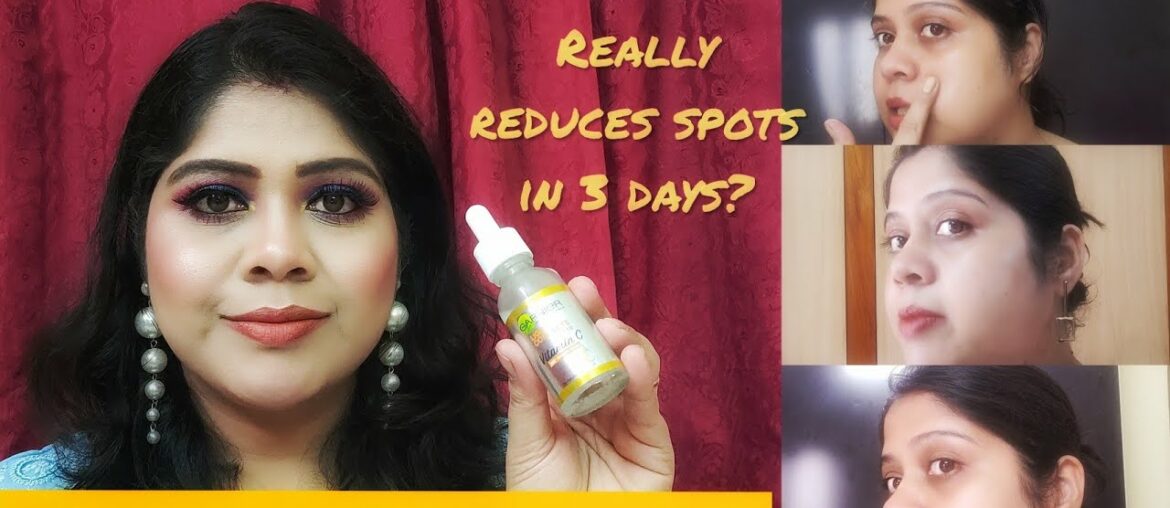 New* Garnier Vitamin C 30X Booster Serum Honest Review and demo || 9 days trial challenge