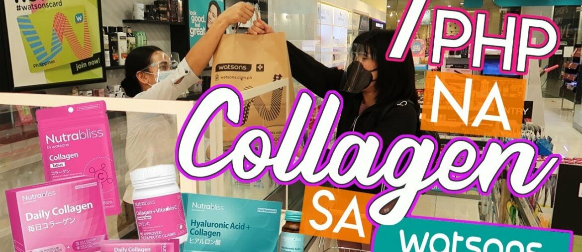 7PESOS na COLLAGEN sa WATSONS! Maraming BEAUTY SUPPLEMENTS! | Kris Lumagui