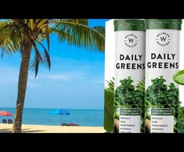 Wellbeing Nutrition Daily Greens, Wholefood Multivitamin with Vitamin C, Zinc, B6, B12 for Immunity