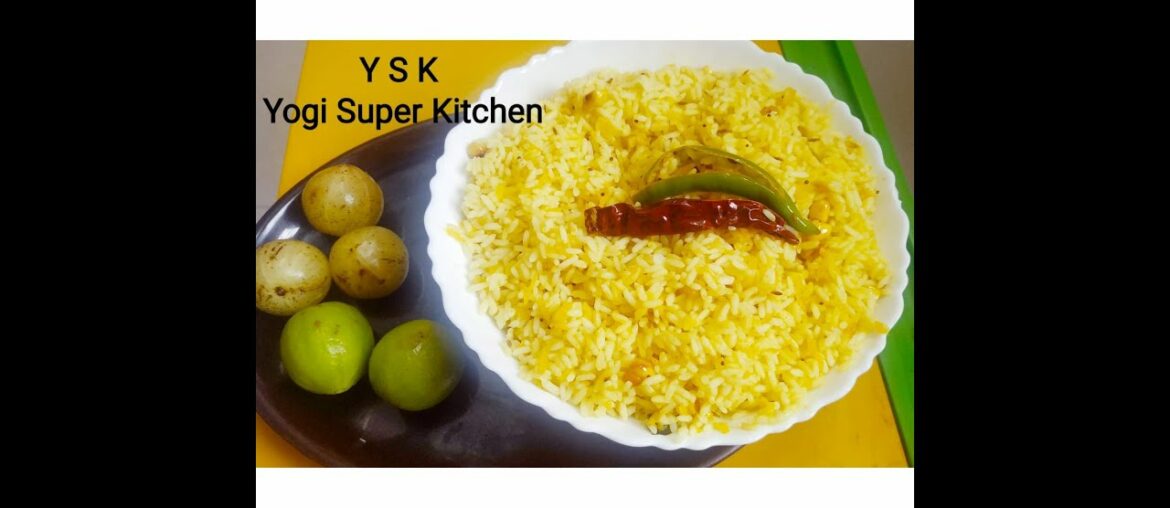 Vitamin C rich rice /Natural Immunity Builder/How to make Amla and Lemon rice/Quick/ easy 10 minutes