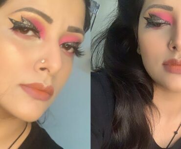 CREATIVE EYE MAKEUP | bold wing eye look || INDIAN MAKEUPARTIST ||