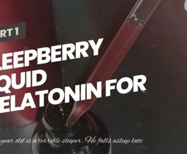 SleepBerry Liquid Melatonin for Kids - Natural Sleep Aid with Elderberry and Vitamin D - Boost...