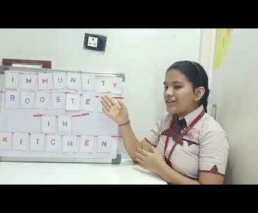 Immunity booster in kitchen presentation