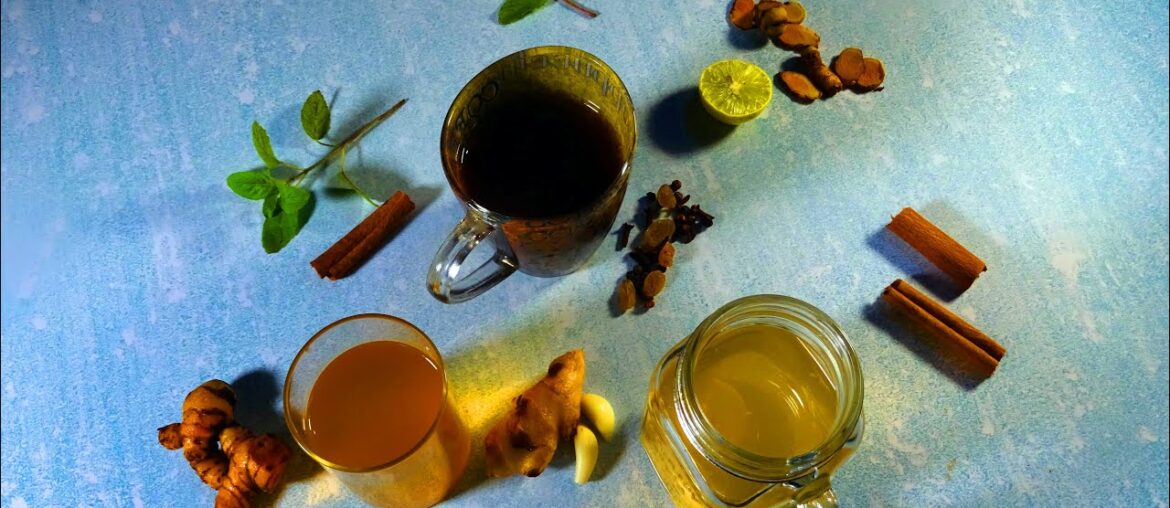 3 Immunity Boosting Drinks in COVID 19 Time | Easy Homemade Ayurvedic Immunity Booster Drinks