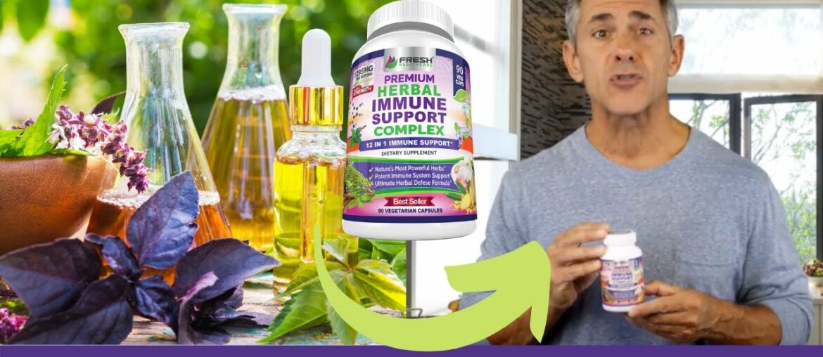 Herbal Immune System Support Complex with 12 Natural Herbs