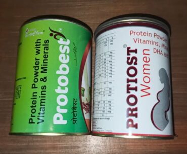 PROTIOST Vs PROTOBEST protein powder with vitamin and mineral and DHA energy boost bodybuilding