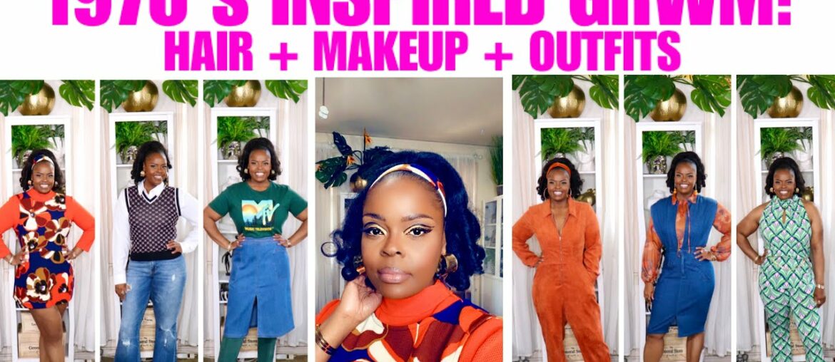 1970s INSPIRED GET READY WITH ME | HAIR, MAKEUP and OUTFITS