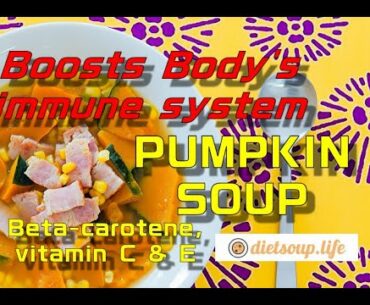 Pumpkin Soup Boosts Body's Immune System (diet, lowcarb, weightloss, healthy, keto, recipe)