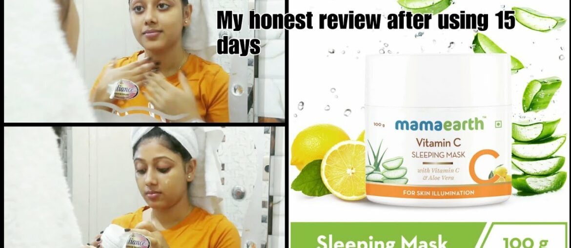 MAMAEARTH VITAMIN C SLEEPING MASK/ MY HONEST REVIEW/ WORTH BUYING?