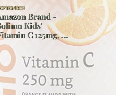 Amazon Brand - Solimo Kids' Vitamin C 125mg, 60 Gummies, Immune Health, 2 Month Supply