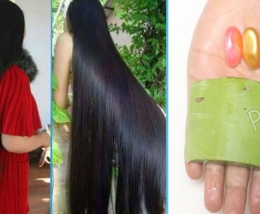 White hair problem solution naturally with vitamin E capsules and aloe vera at home