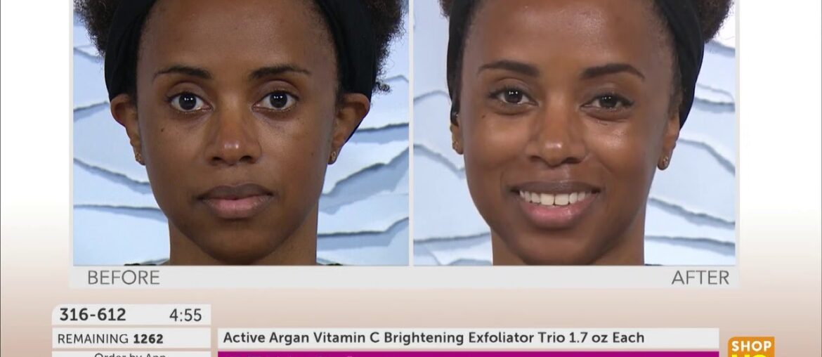 Active Argan Vitamin C Brightening Exfoliator Trio 1.7 oz Each | Active Argan Beauty with Morgen...